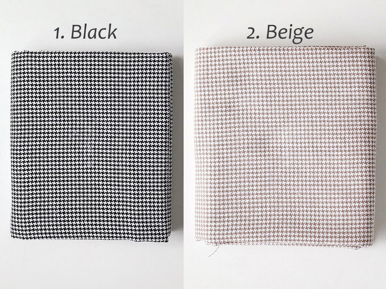 Robins Mini Houndstooth Fabric by the yard 10colors Yarn Dyed Poly Rayon made in Korea Soft Wide Fabric Small Houndstooth Cotton 150cm 59 zdjęcie 5