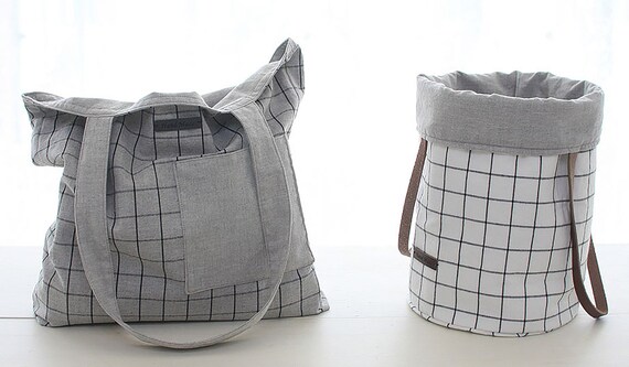 Grey 20s Cotton Fabric by the yard 100/% cotton yarn dyed cotton made in Korea 162cm wide WIndow Pane