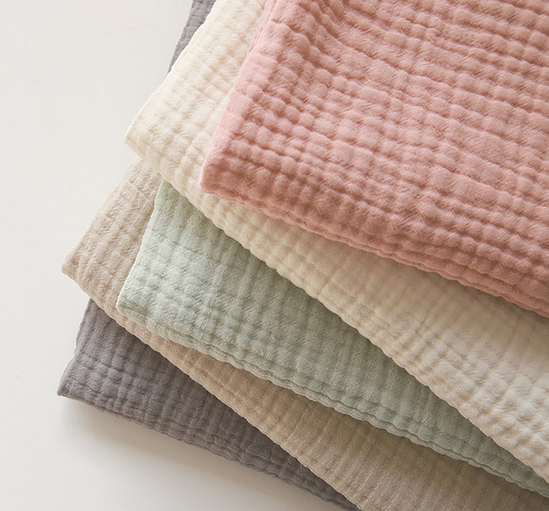 Sorbet Triple Gauze Fabric by the Yard 5 Colors Baby Swaddle Etsy
