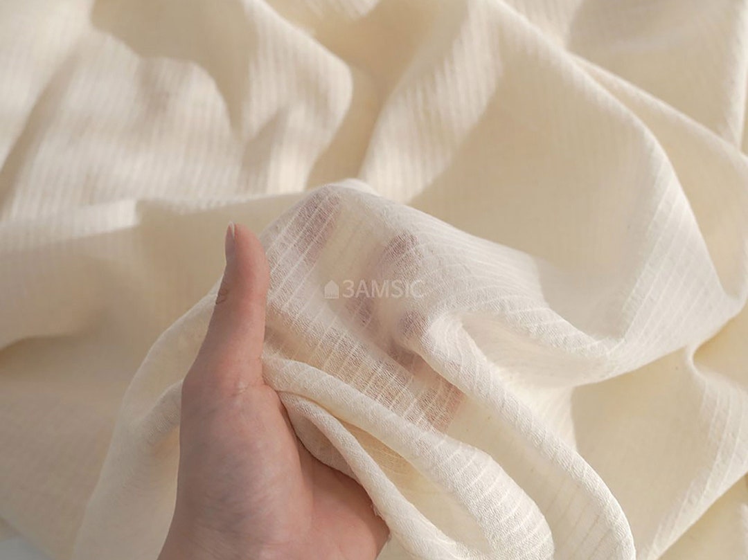 Emma Cotton Linen Gauze Fabric by the Yard Dobby Cotton Blanket Summer