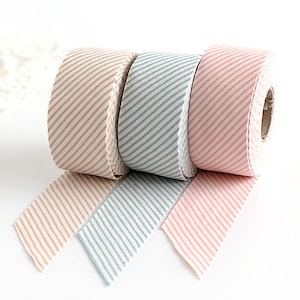 Mellow | Organic Cotton Knit Bias Tape, 7 yards roll, 4cm wide, 3 colors, 20s Cotton Jersey, Double Side Stretchy Bias, made in Korea