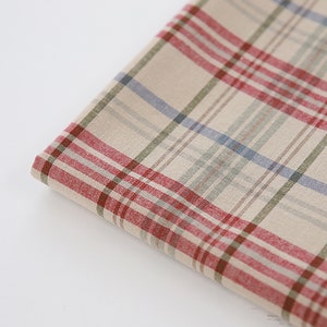 Oasis Check - Washed Cotton by the yard made in Korea Yarn Dyed Cotton 110cm wide