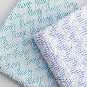 Zigzag | Cotton Seersucker by the yard 2 colors made in Korea High Density Summer Ripple Fabric for Dress Pajama Bedding 135cm 53" wide