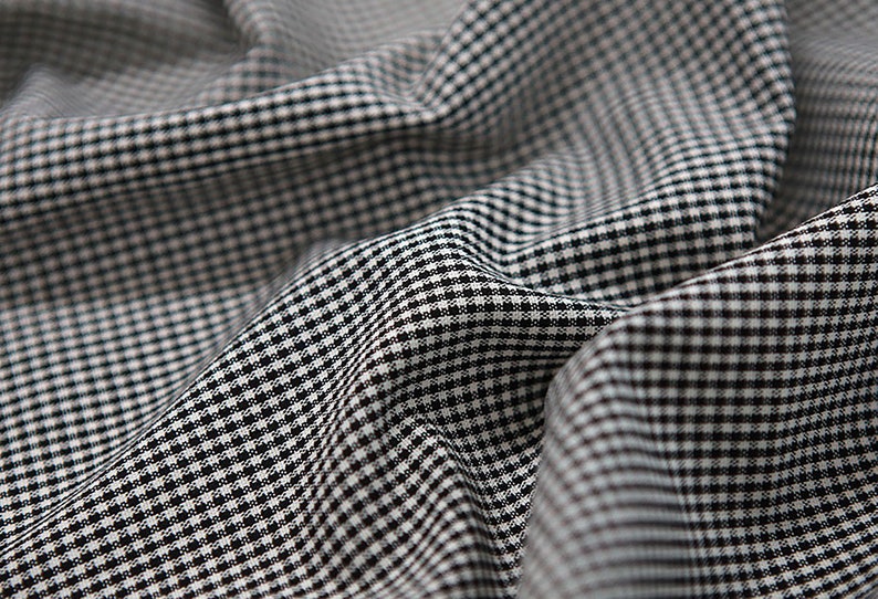 Carreaux vichy 2 mm Coton par cour 7 couleurs fabriquées en Corée Fils teints Coton Premium Robe douce Pyjama Tablier Nappes 110cm 44 de large image 2