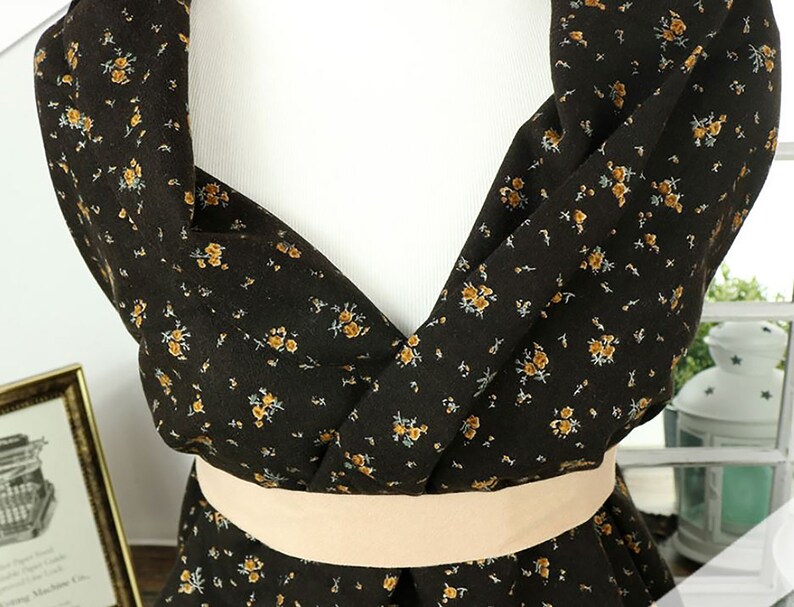 Winter Flower 20s Brushed Cotton Rayon Fabric by the yard 4 colors made in Korea 147cm