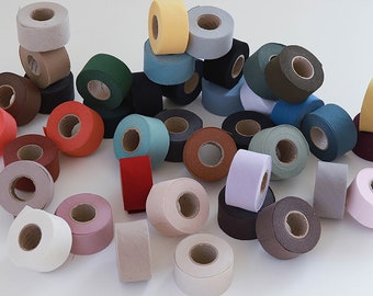 Libre Bias Tape 4cm - 10 yards roll 41 colors Cotton Linen 4cm wide made in Korea
