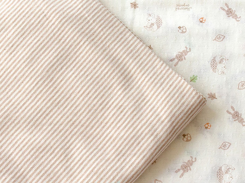 organic cotton jersey, baby bedsheet, nursery bed sheet, baby clothes, pet cushion cover, certified organic cotton jersey, premium korean fabric,made in korea, stretch cotton knit, baby wrap, stretch cotton jersey