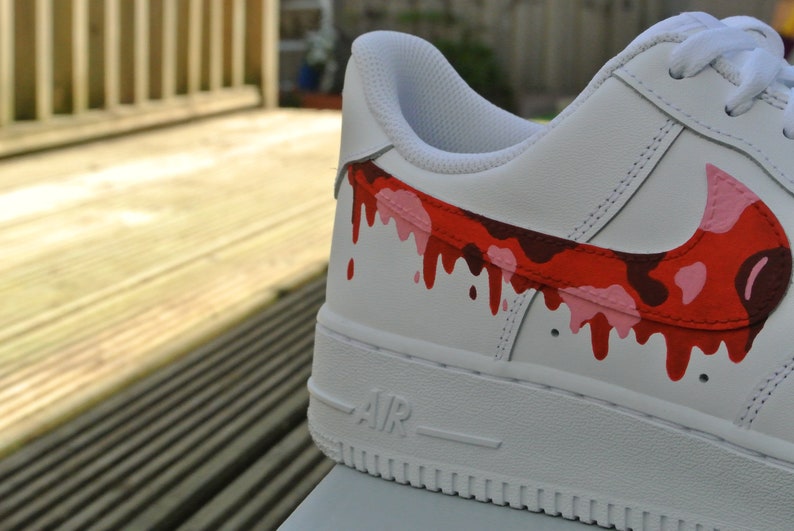 Custom Paint Drip Trainers Nike Air Force 1s MADE TO ORDER Etsy
