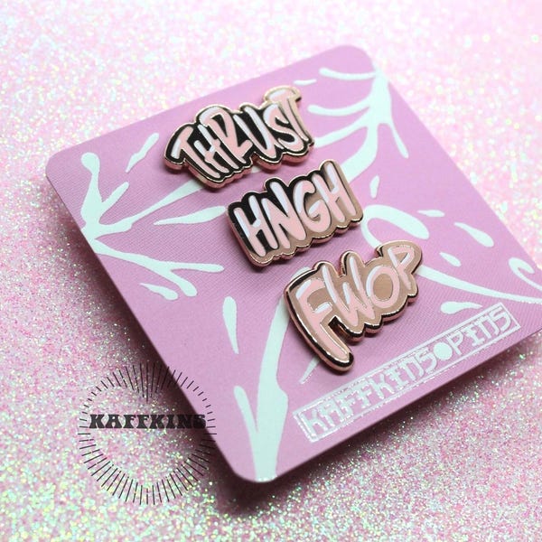 Rosegold Webtoon Anime Manga Enamel Pins - Kaffkins