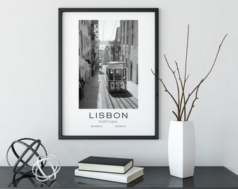 DIGITAL: Lisbon Print | Lisbon Poster | Lisbon Printable | Portugal Print | Portugal Poster | Lisbon Wall Art | Lisbon Tram Photo Print