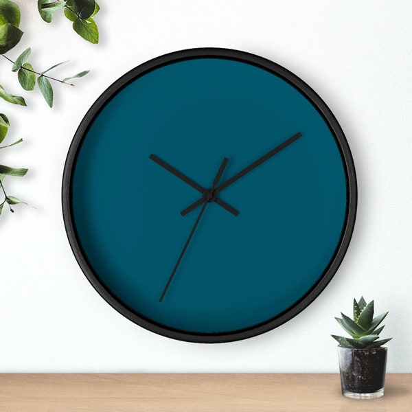 Blue Wall Clock Etsy Australia