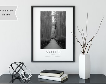 DIGITAL: Kyoto Print / Cartel de Kioto / Arashiyama Bamboo Grove / Cartel de Japón / Kyoto Bamboo Forest / Japan Print / Japan Printable