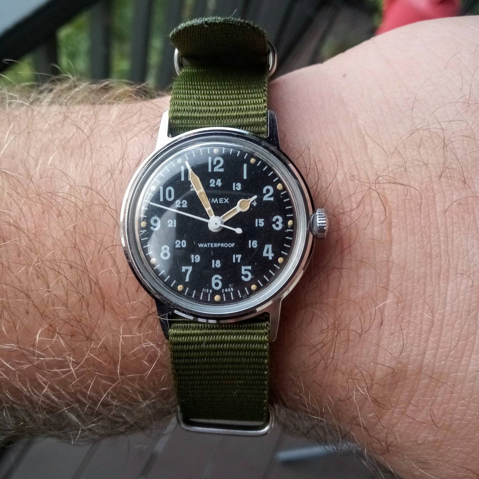 1968 Timex Sprite Military Watch Rare Vintage - Etsy