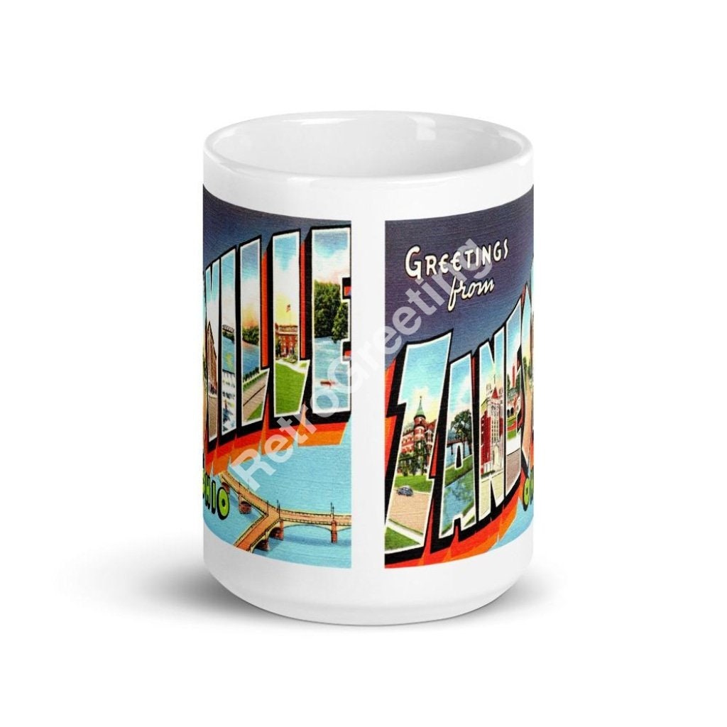 Greetings From Zanesville Ohio Coffee Mug Vintage Retro Etsy