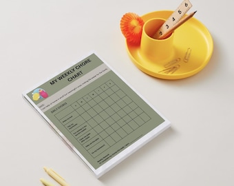 Weekly Kids Chore Chart—Simple, Fun & Editable | Helps Your Child Build Routines