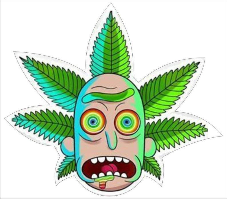 Stoned Rick Sticker 