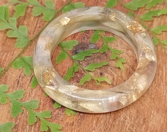 US size 8 ring | Herbal Resin Ring | Natural jewellery | resin ring | resin band ring | resin jewellery