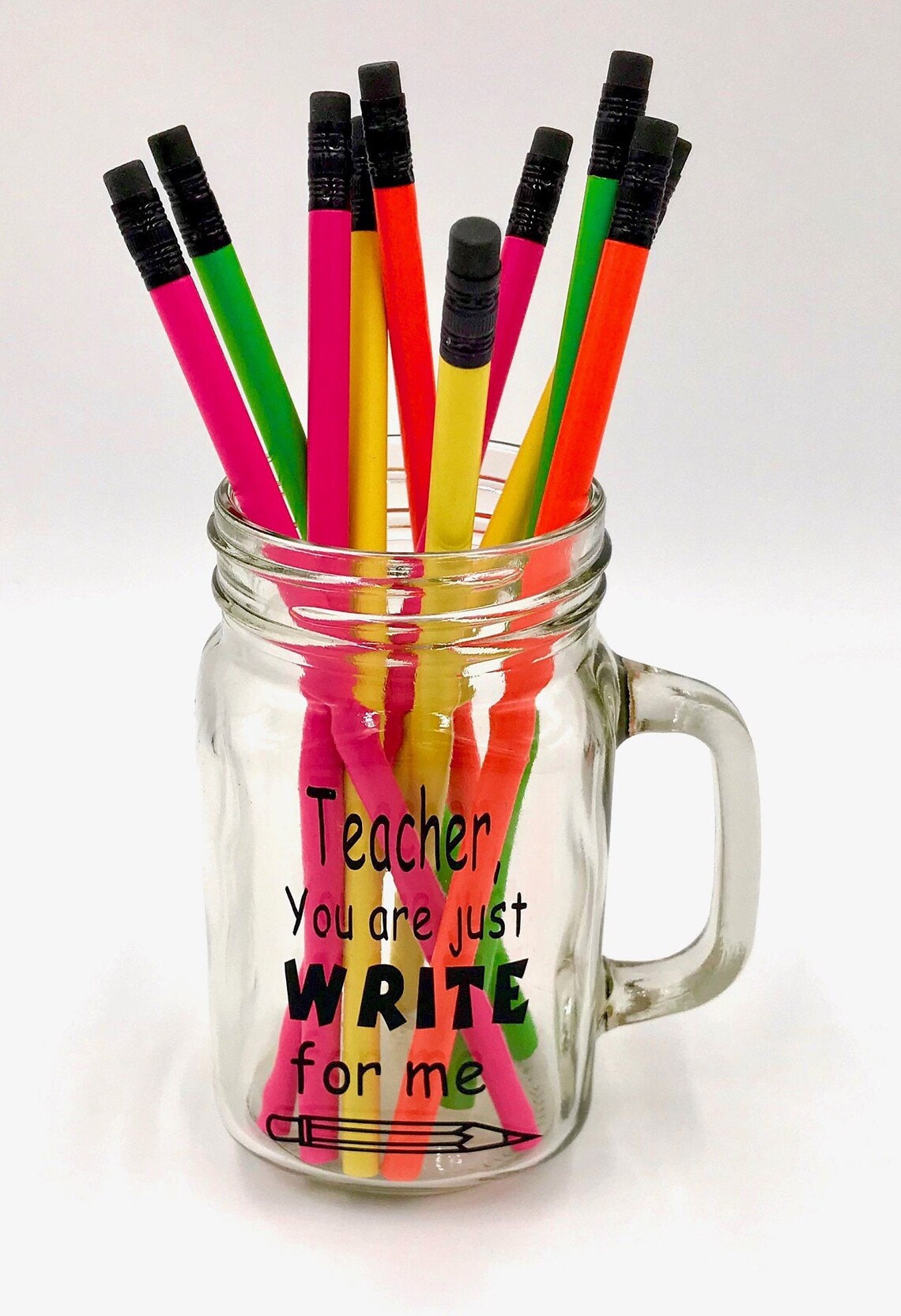 Personalized Mason Jar Teacher Gift Christmas Gift Remote Etsy