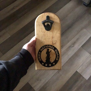 United States Army National Guard Magnetic Bottle Opener.  FREE SHIPPING!!!