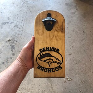 Denver Broncos Magnetic Bottle Opener. Great gift for any fan. FREE SHIPPING !!!
