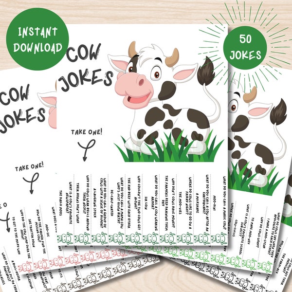 Cow Jokes Tear Off Flyers, Teacher Door Sign, Counselor Door Sign, Office Door Sign, Lunchbox Jokes, Lunchbox Notes, Bulletin Board Kit