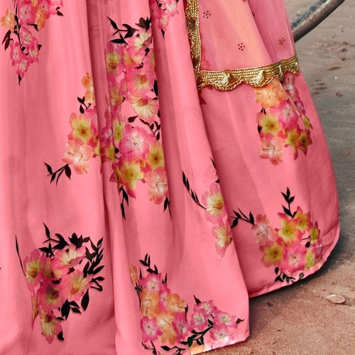 Exclusive Pink lehenga Choli for Women Bridesmaids wear Lehenga choli Trendy Wedding lehengas,Embroidery Work Ghagra choli Party Wear shops lengha