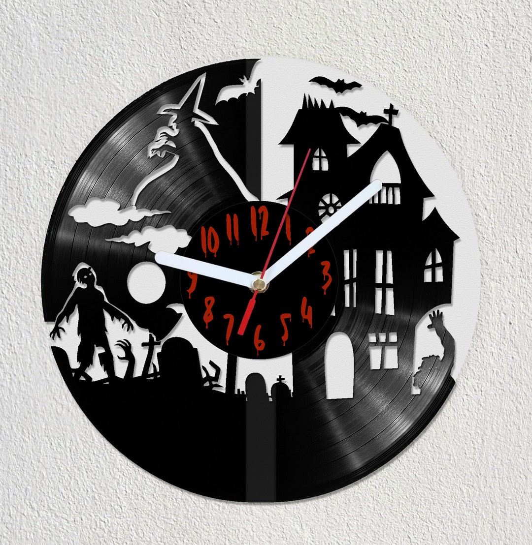 Horror Scary Movie Halloween Birthday Gift Vinyl Record Wall Clock Idea ...