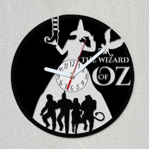 Horloge murale avec disque vinyle Le Magicien d'Oz, idée cadeau : art déco pour la maison image 1