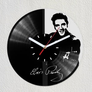 Elvis Presley Vinyl Record Wall Clock Gift Idea Art Decorate Home