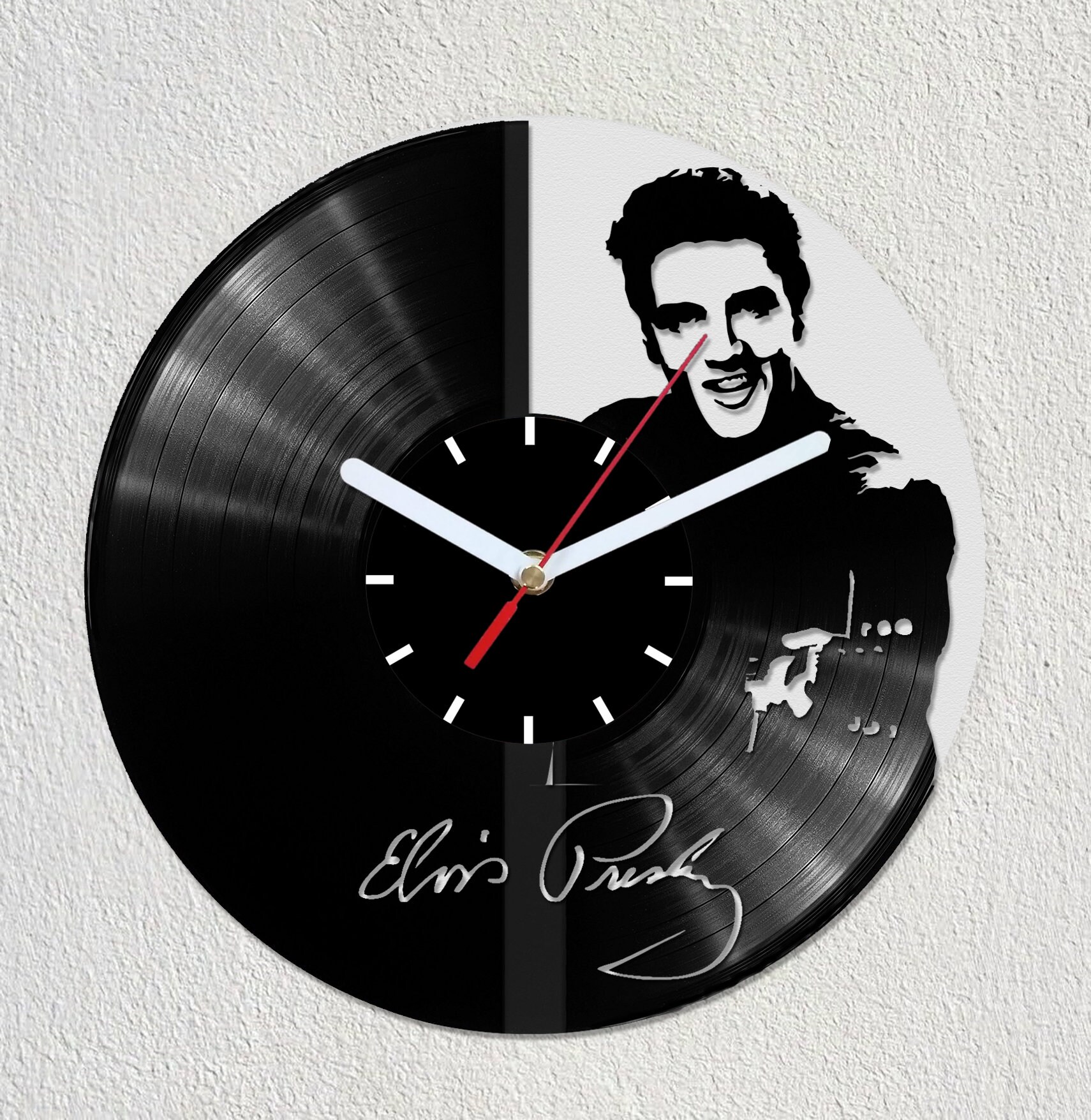 Elvis Presley Vinyl Record Wall Clock Gift Idea Art Decorate Etsy