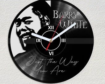 Barry White Vinyl Record Horloge Murale Idée Cadeau Art Décorer La Maison