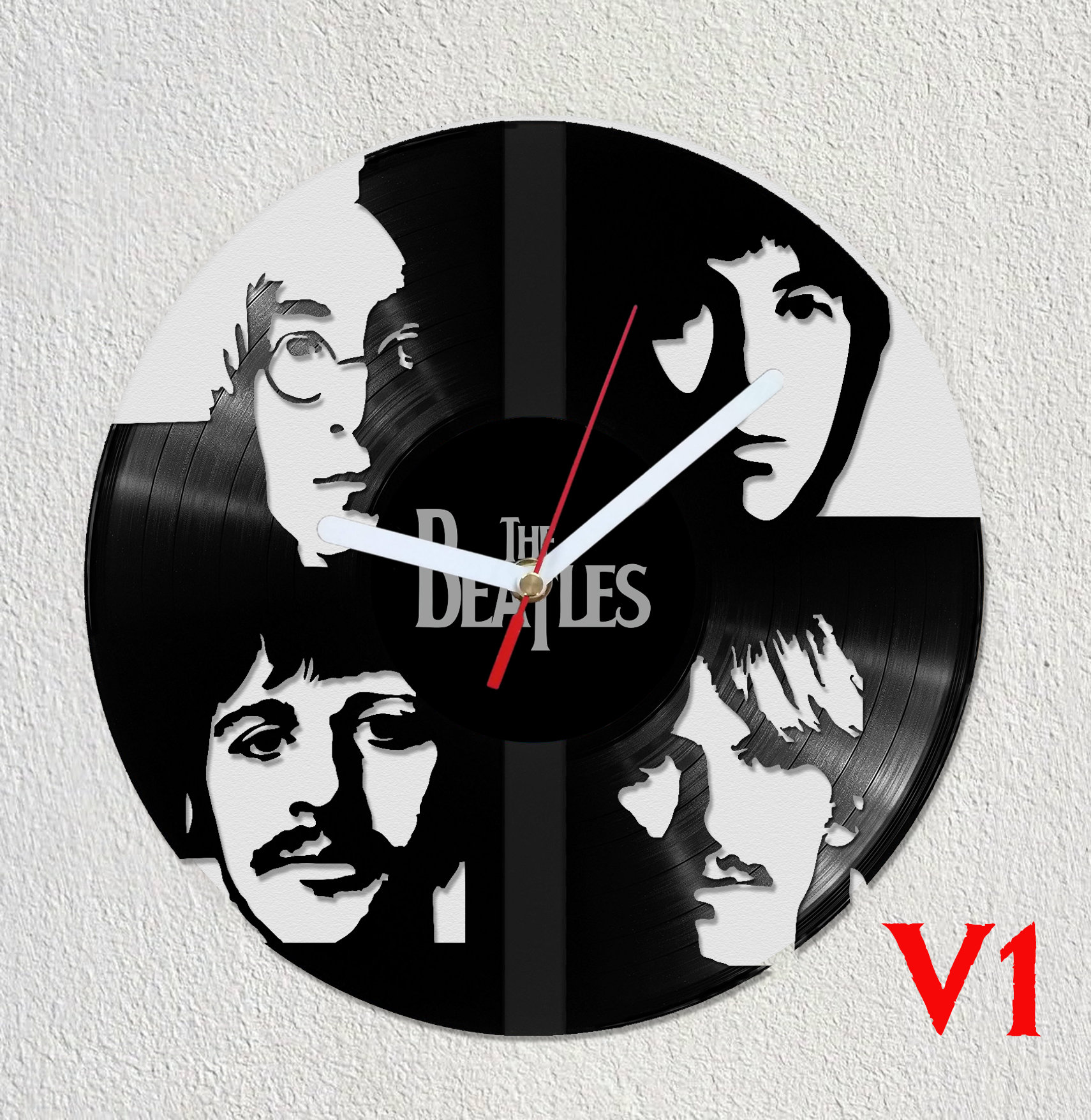 The Beatles Vinyl Record Wall Clock Gift Idea Art Decorate Etsy