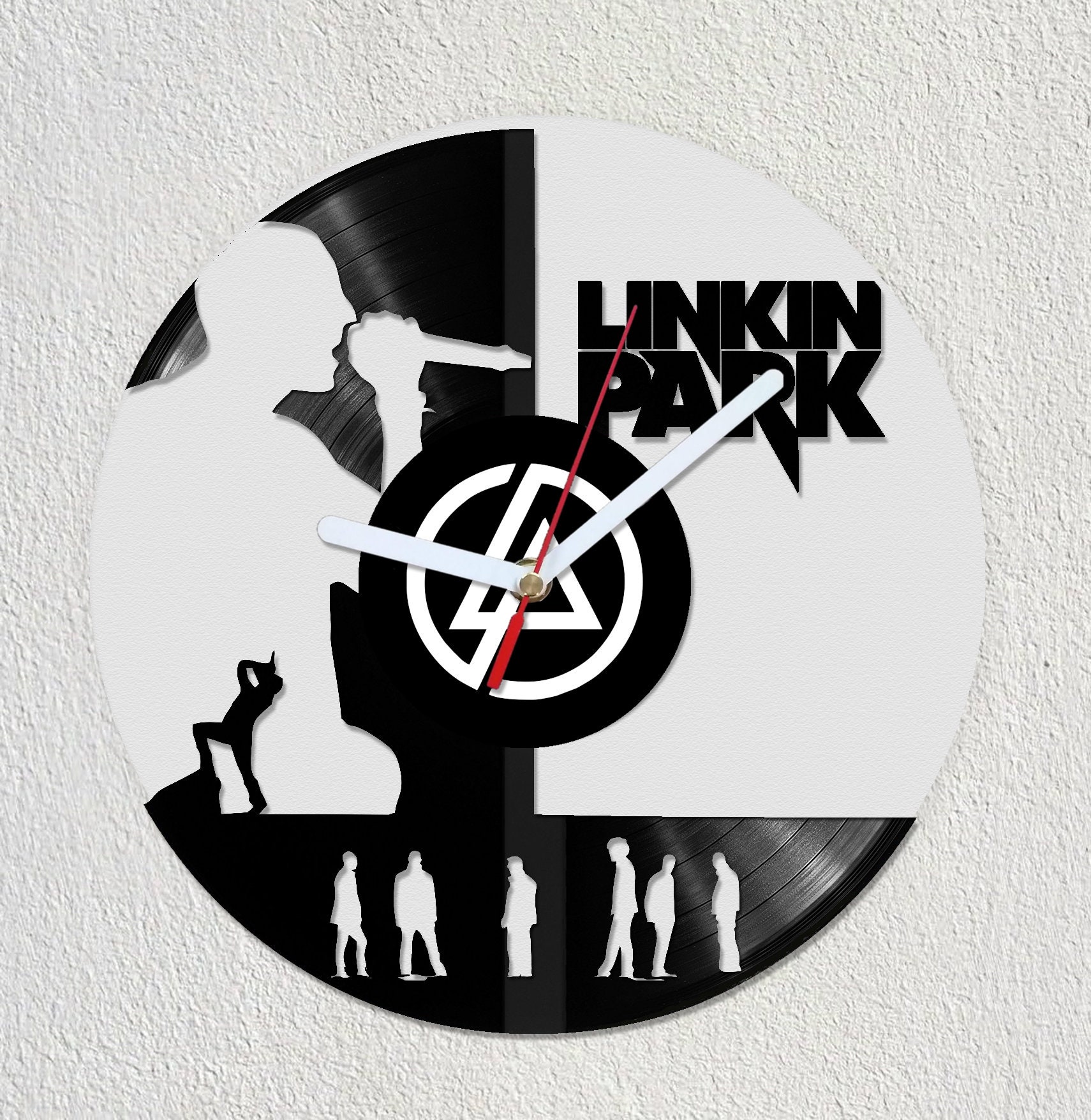 Linkin Park Vinyl Record Wall Clock Gift Idea Art Decorate Home 