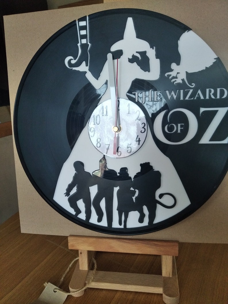 Horloge murale avec disque vinyle Le Magicien d'Oz, idée cadeau : art déco pour la maison image 2