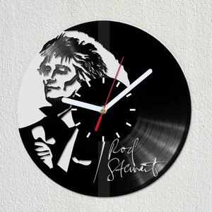 Rod Stewart Vinyl Record Wall Clock Gift Idea Art Decorate Home