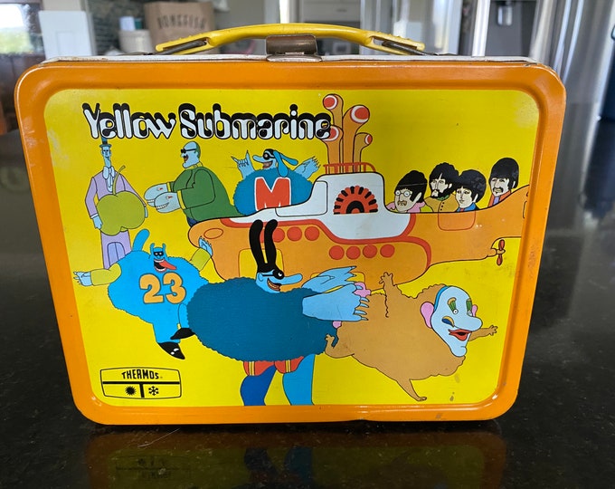 1968 Beatles Yellow Submarine Lunchbox Etsy