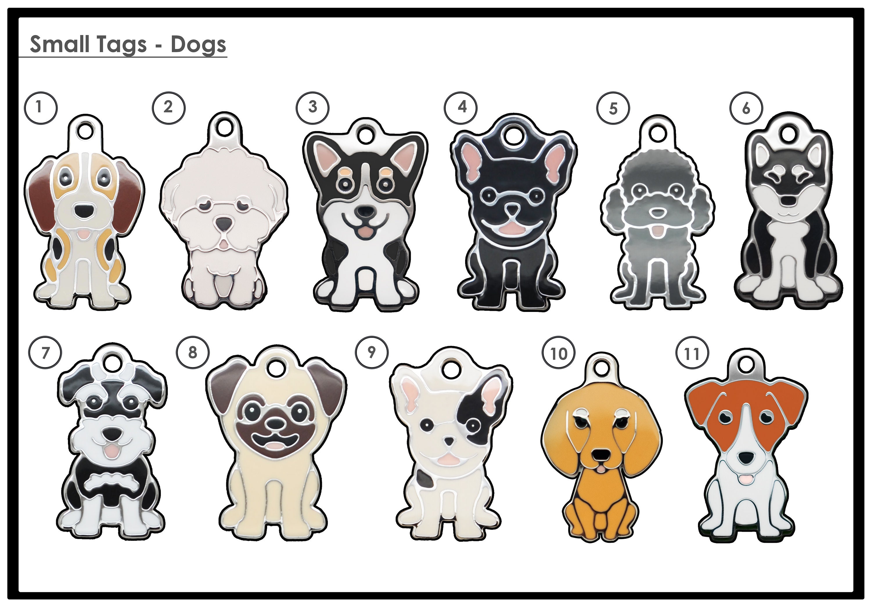 Custom Dog Tag For Dogs Personalized Dog Name Tag Engraved Etsy