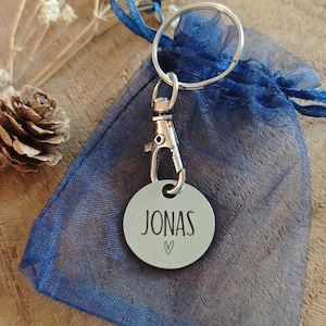 Idee Osternest, Kleinigkeit für Freunde und Familie als Geschenk: Einkaufswagenchip mit Namensgravur