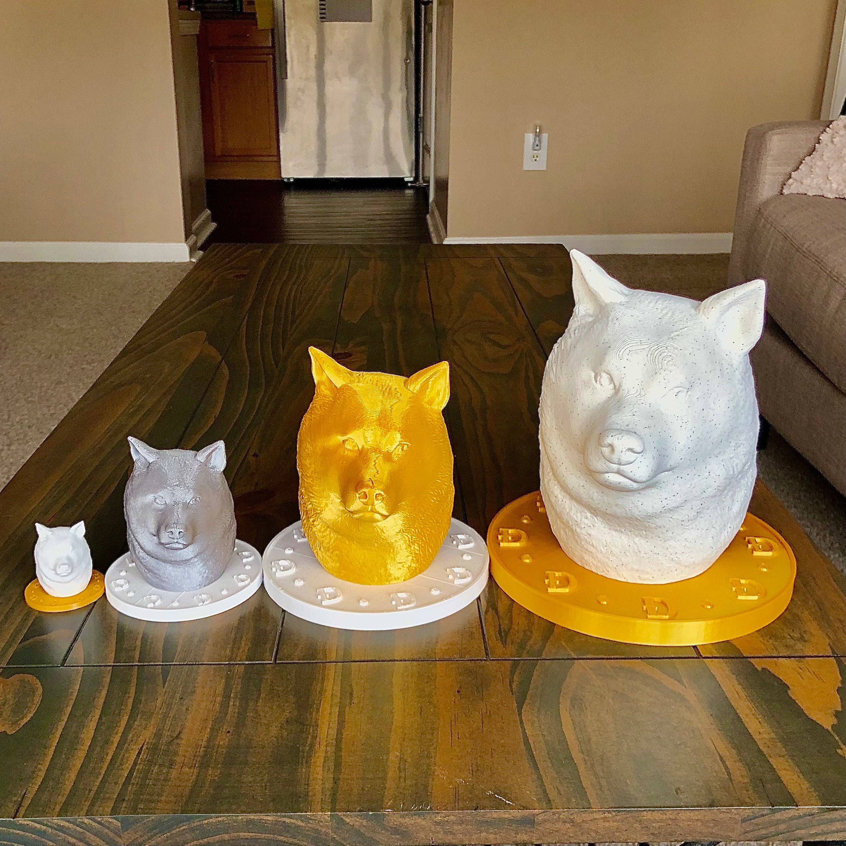 dogecoin statue