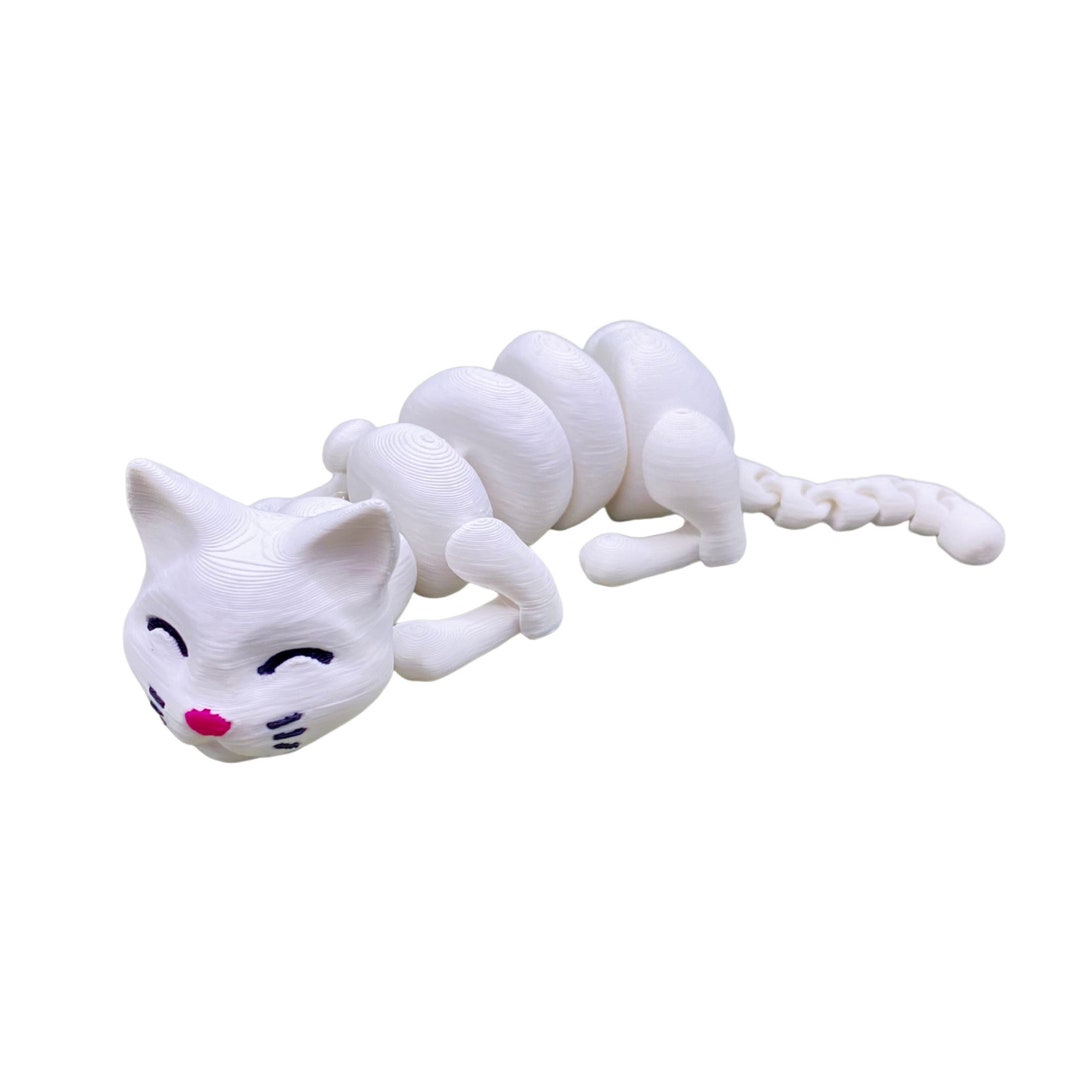 View of Articulated Cat Sensory Toy, Adult Fidget Toys - Etsy