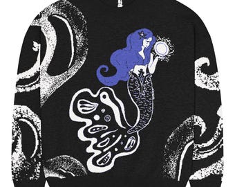 SAMPLE SALE*** Galactic Mermaid UNISEX knitted crew neck sweater