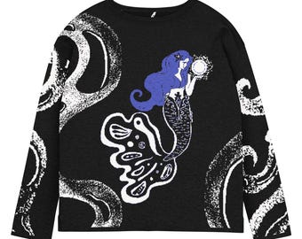 SAMPLE SALE*** Galactic Mermaid Women’s straight bottom knitted sweater