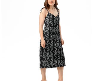 SAMPLE SALE*** Tentacle tie-strap midi dress
