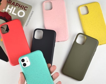 Eco Vegan 100% biologisch afbreekbaar telefoonhoesje iPhone XR hoesje, iPhone 8 hoesje, iPhone 7, iPhone X Xs hoesje, 7 8 Plus, XS Max, iPhone 6 6S, SE 2020