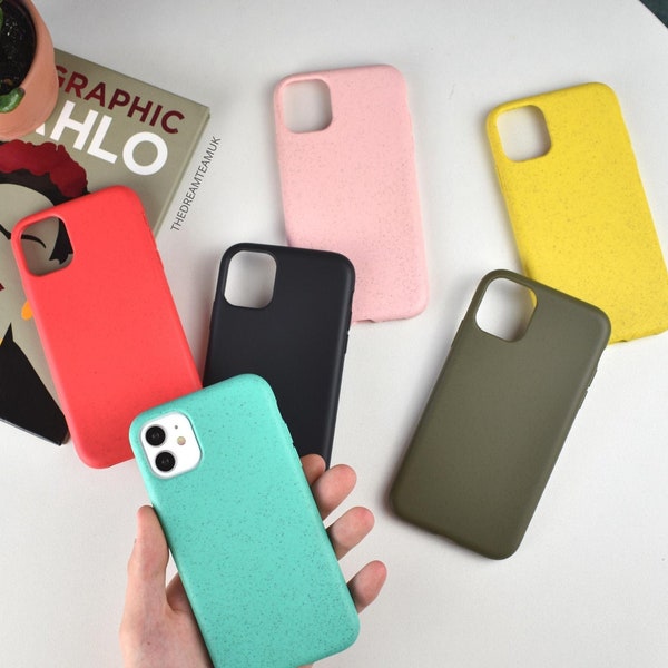 Vegan Eco Friendly Case For iPhone 14 / 14 Pro / 14 Plus / 13 Pro Max / 13 Pro / 13 / 12/11 Pro Max / 11 / XS Max / X / 8 / 7 Plus / 6 / SE