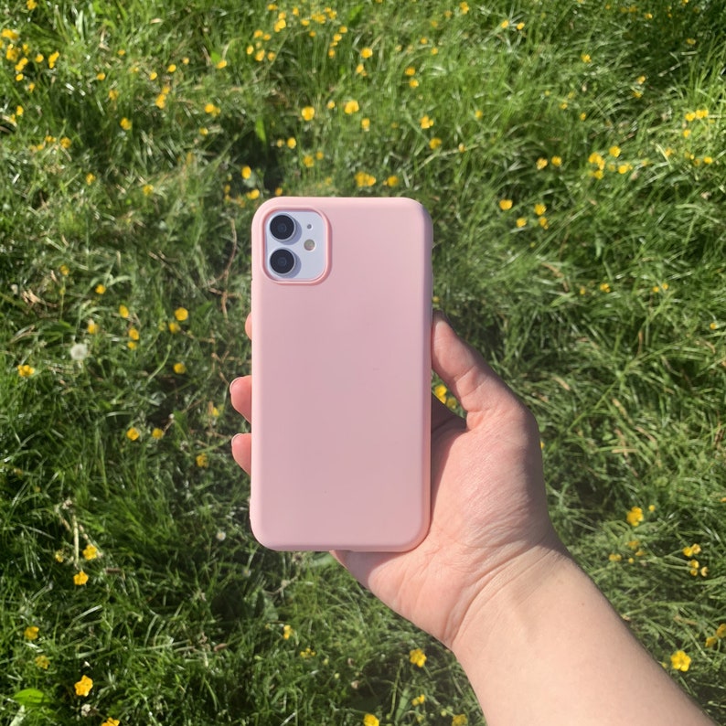 Pink Matte Colour iPhone 11 Case, iPhone Case, iPhone XR Case, iPhone 11 Pro Max Case, iPhone 11 Pro Case, iPhone 7 8 Case, iPhone X XS Case 