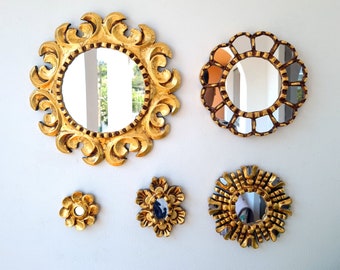 Peruanische Spiegel "Mandala Copa"- Innendekoration - Wandspiegel - Wohndekoration- Dekorative Spiegel