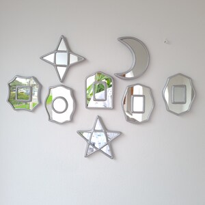 Peruvian Mirrors &quot;Colección Estelar Plata&quot;- Interior decoration - Wall Mirror - Home decoration- Decorative mirrors - Crafts