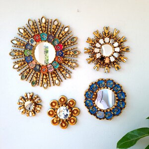 Peruvian Mirrors &quot;Rainbow Cup&quot; - Interior decoration - Wall Mirror - Home decoration- Decorative mirrors - Handicrafts