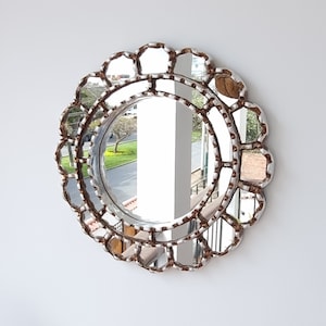 Peruvian Mirrors &quot;Harmonious 30cm Silver&quot;- Interior decoration - Wall Mirror - Home decoration- Decorative mirrors